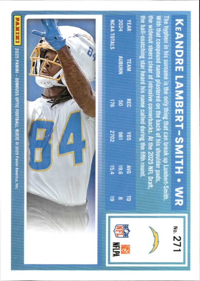 KeAndre Lambert-Smith card back