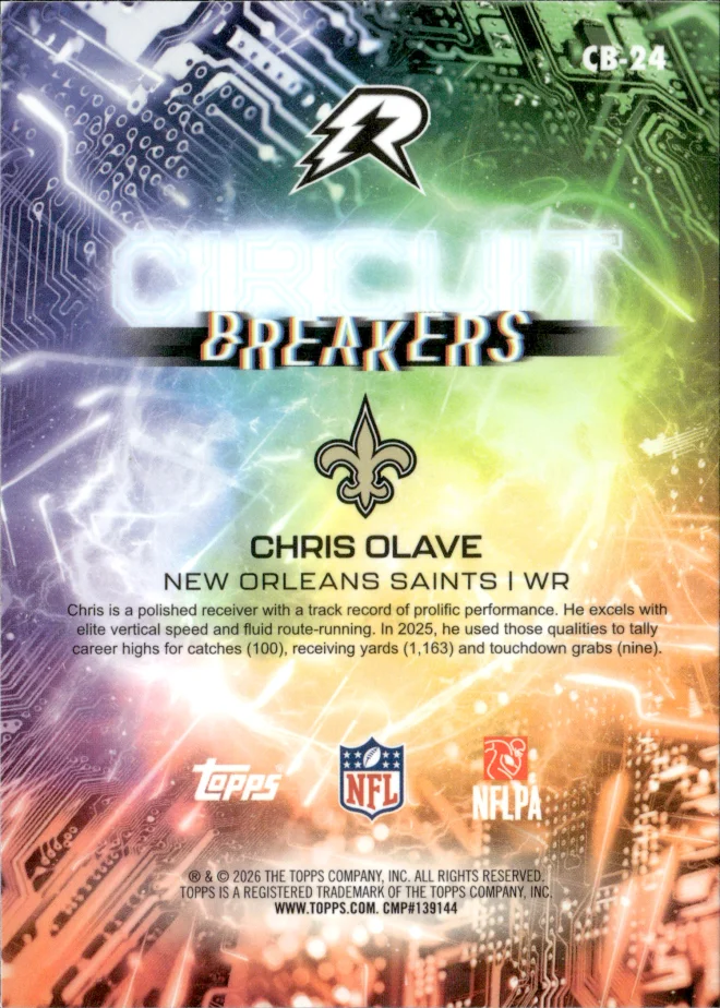 Chris Olave card back