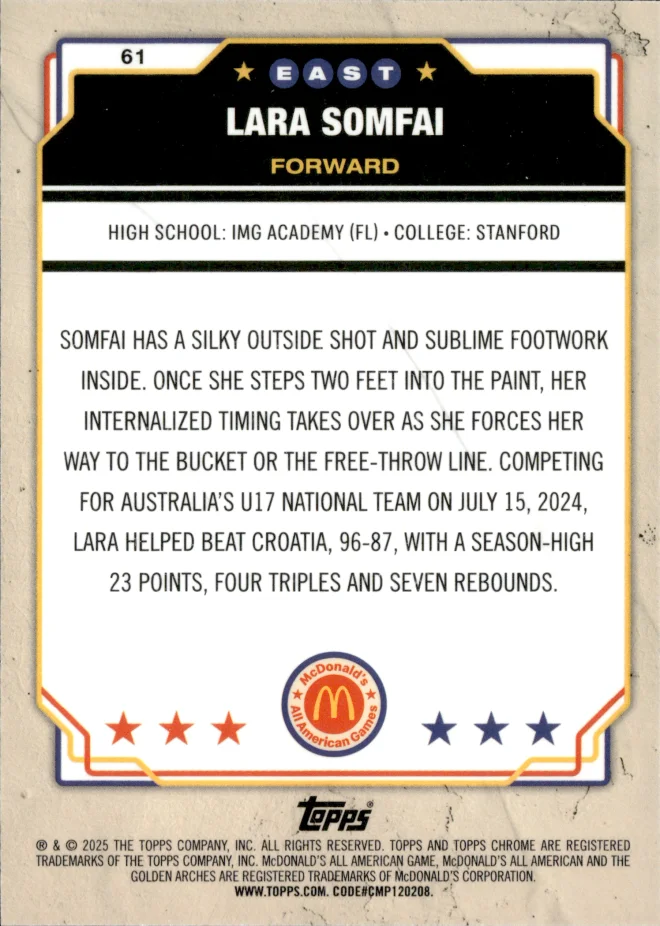 Lara Somfai card back