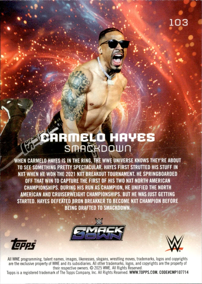 Carmelo Hayes card back