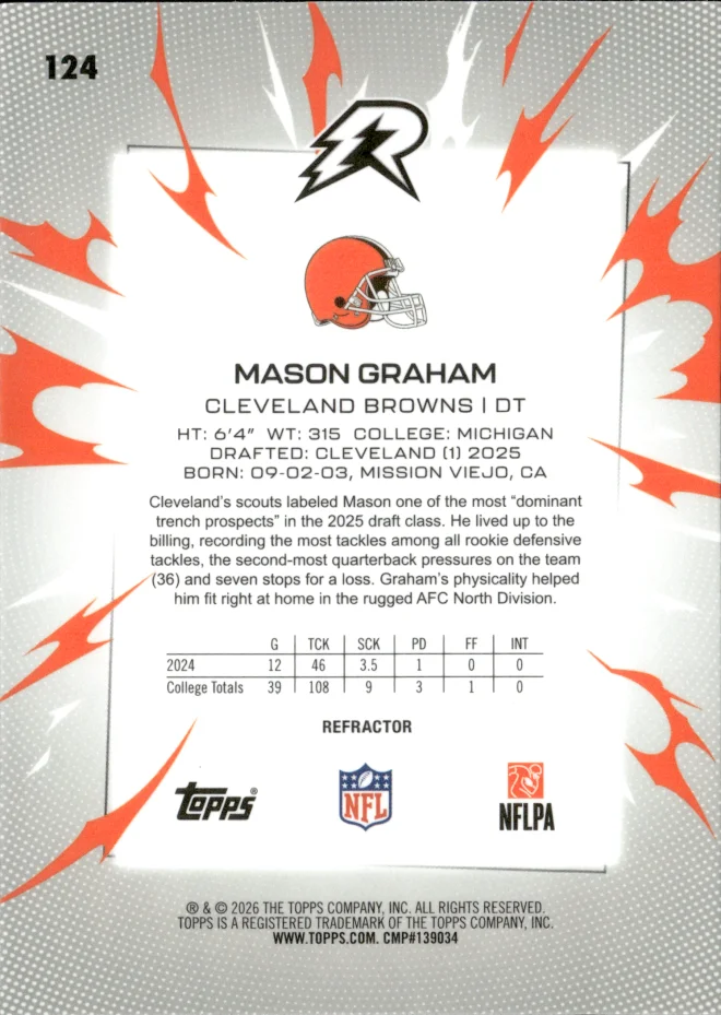 Mason Graham card back