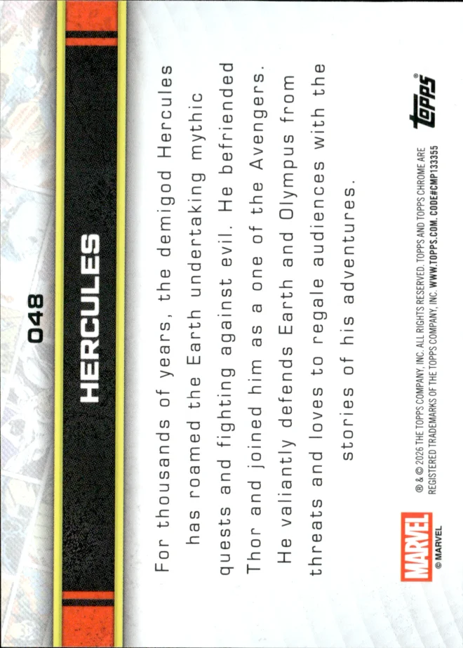Hercules card back