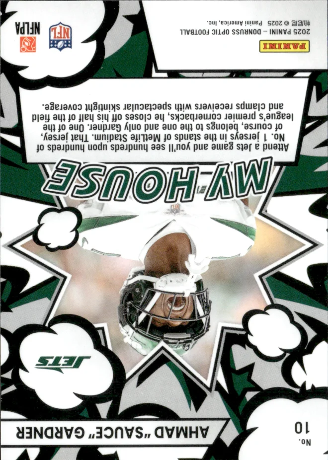 Ahmad "Sauce" Gardner card back