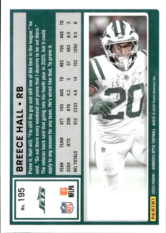 Breece Hall card back