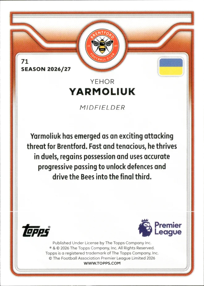 Yehor Yarmoliuk card back