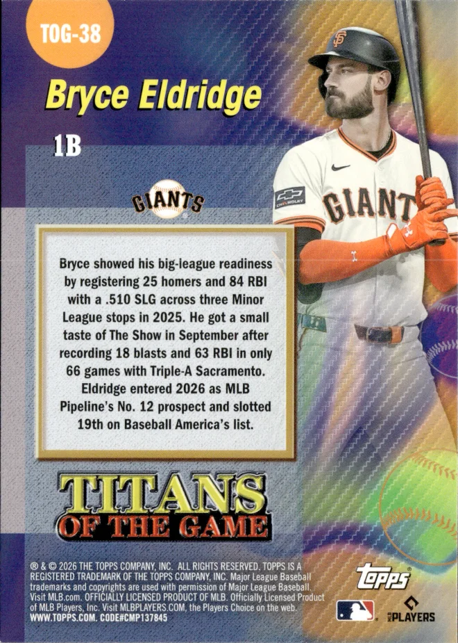 Bryce Eldridge card back