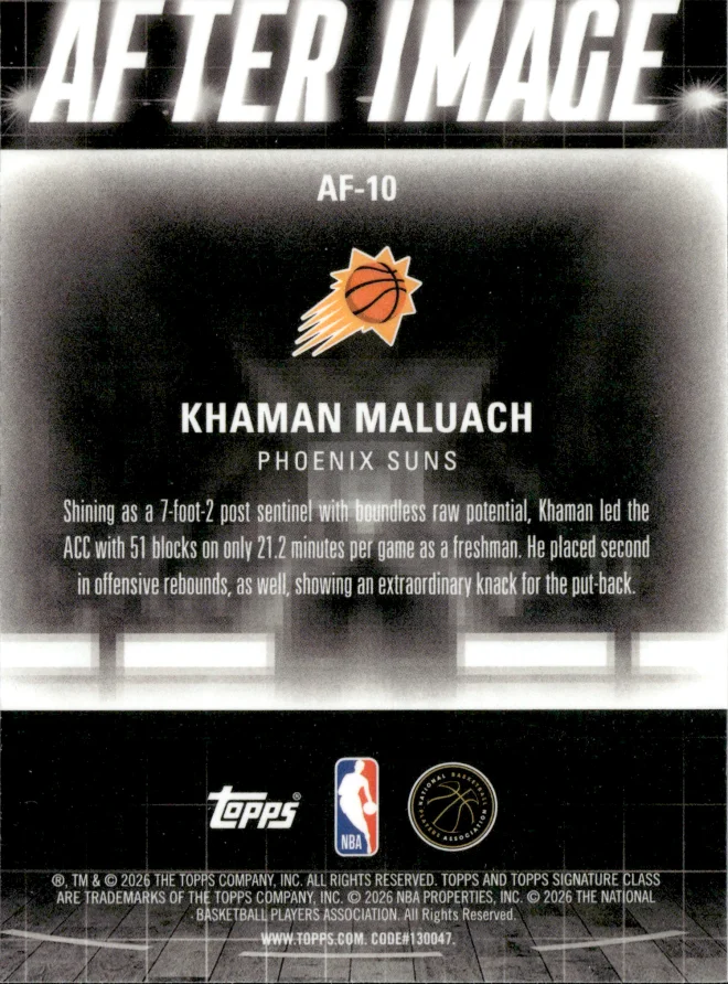 Khaman Maluach card back