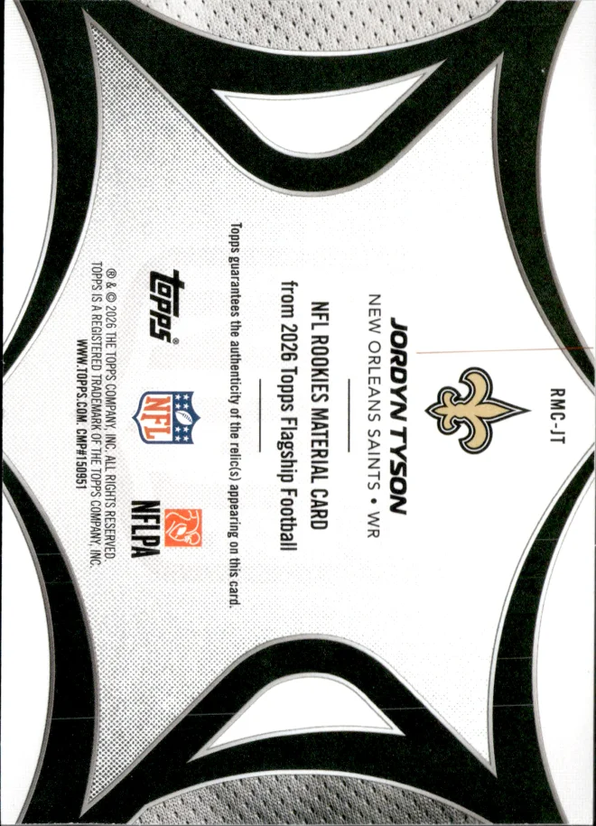 Jordyn Tyson card back