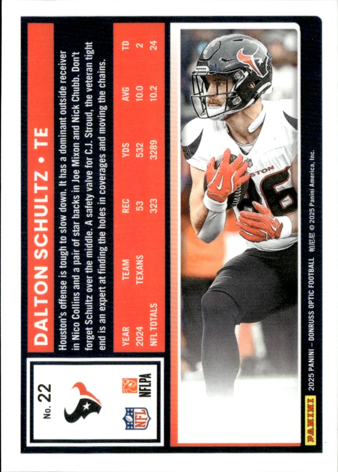 Dalton Schultz card back