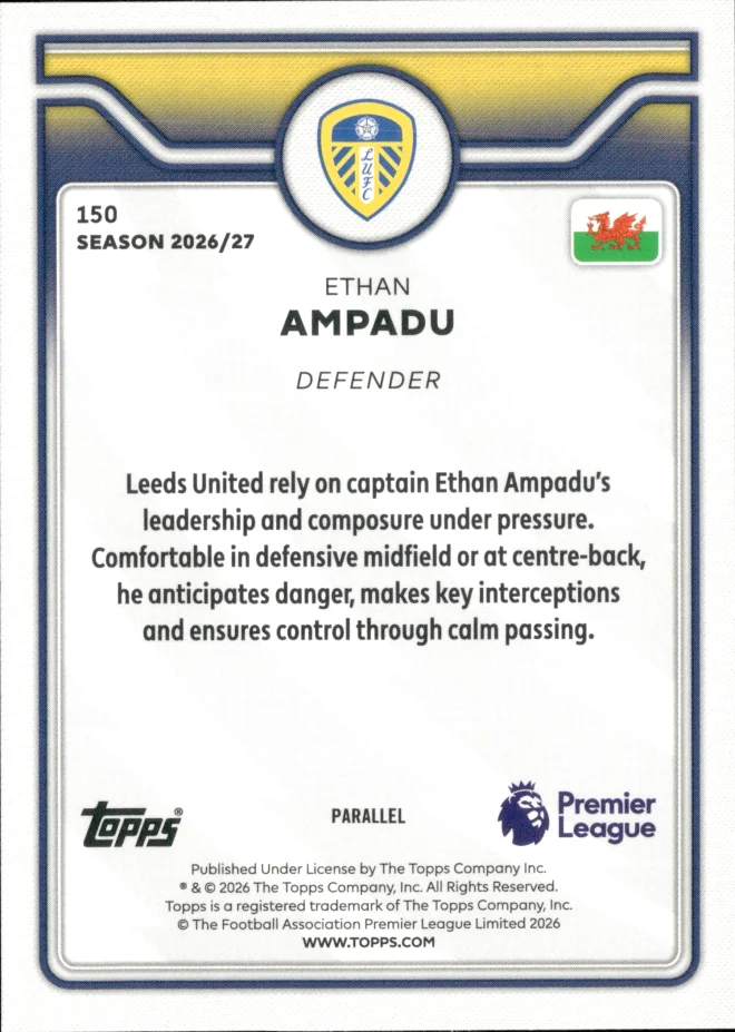 Ethan Ampadu card back
