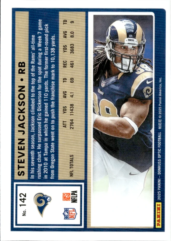 Steven Jackson card back