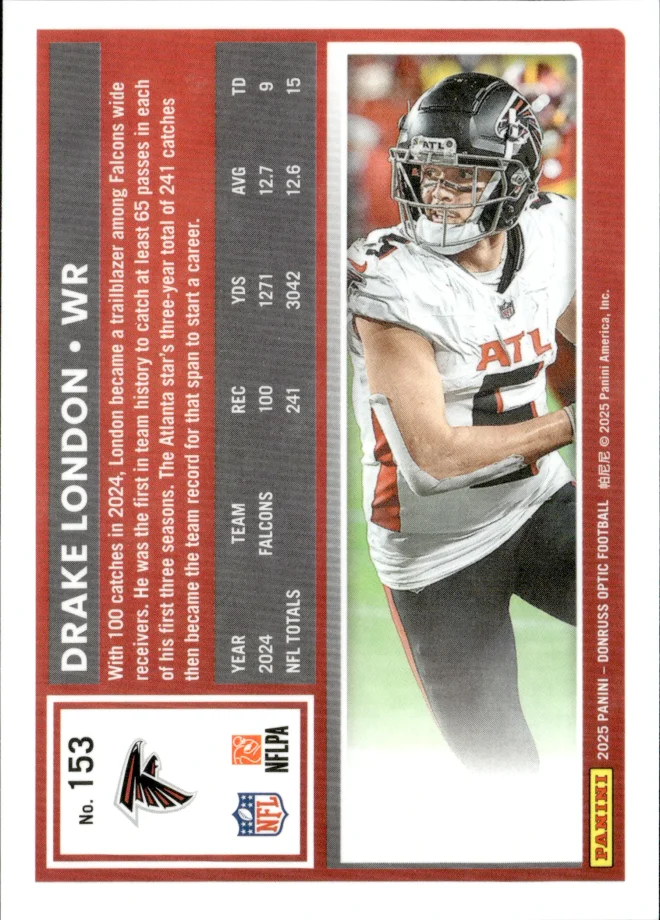 Drake London card back