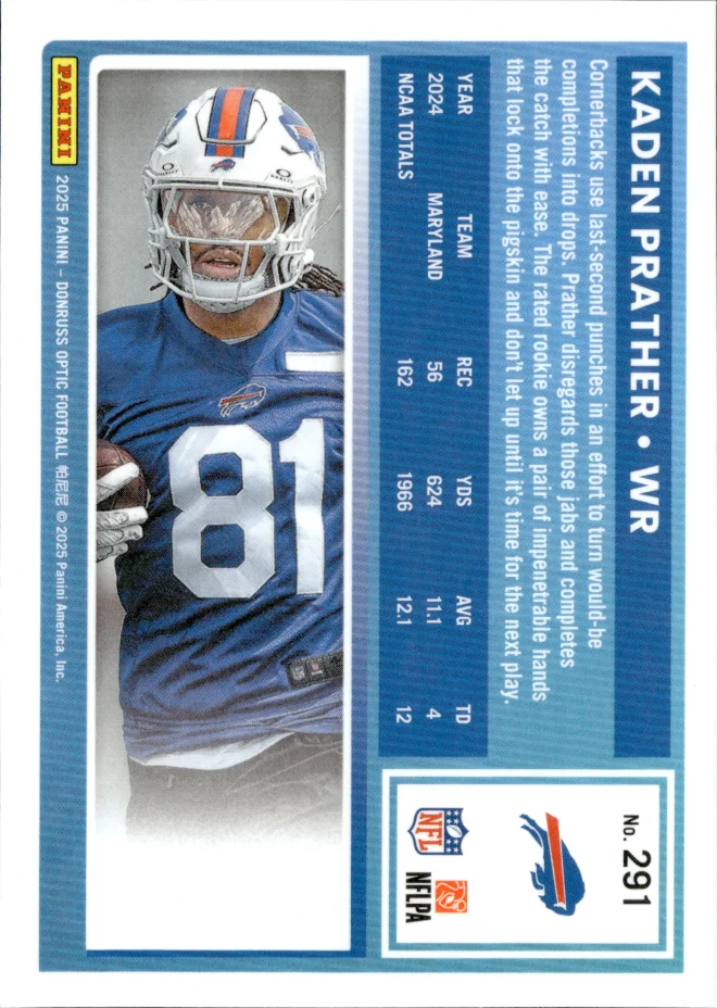 Kaden Prather card back