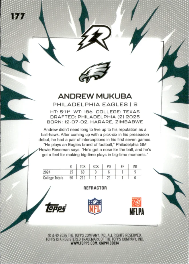 Andrew Mukuba card back