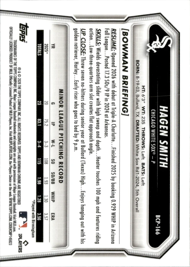 Hagen Smith card back