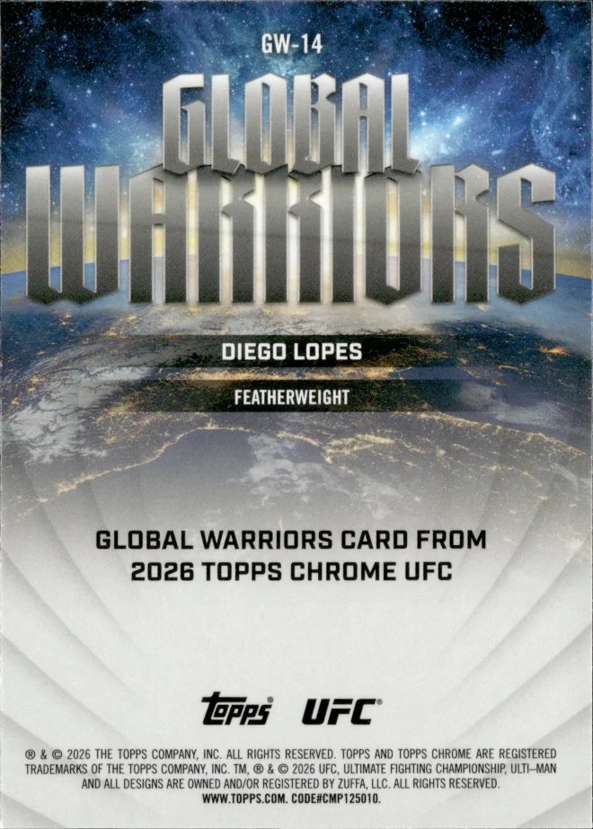 Diego Lopes card back