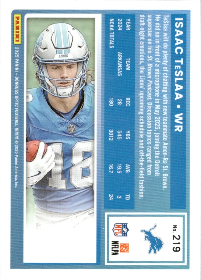 Isaac TeSlaa card back