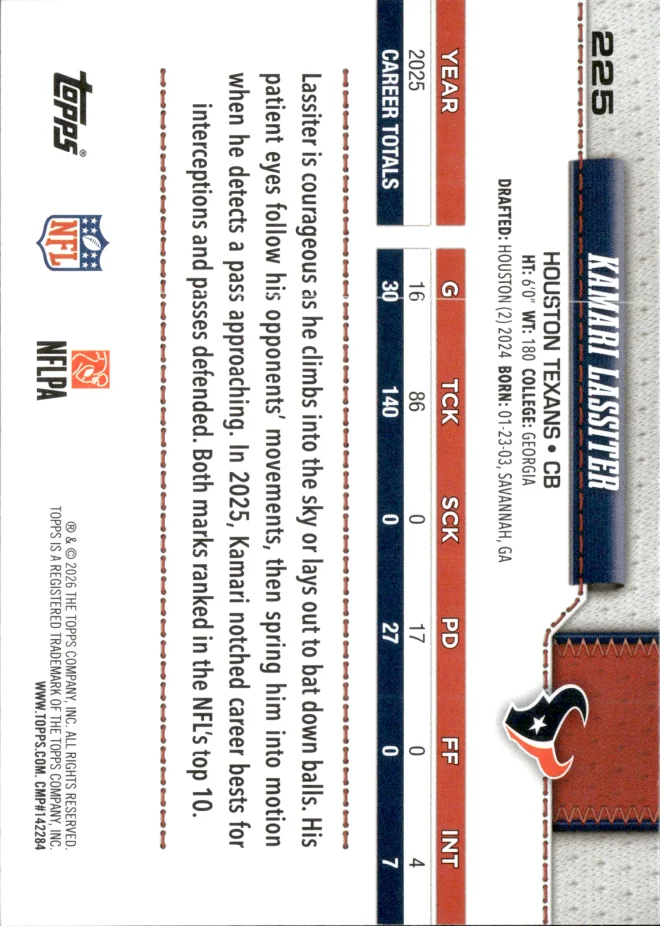 Kamari Lassiter card back