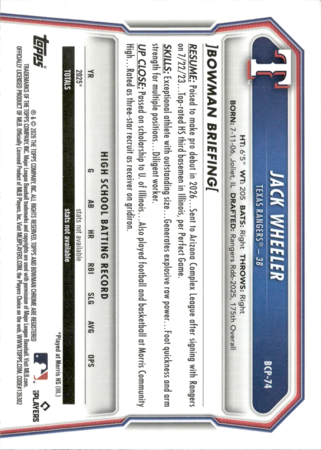 Jack Wheeler card back