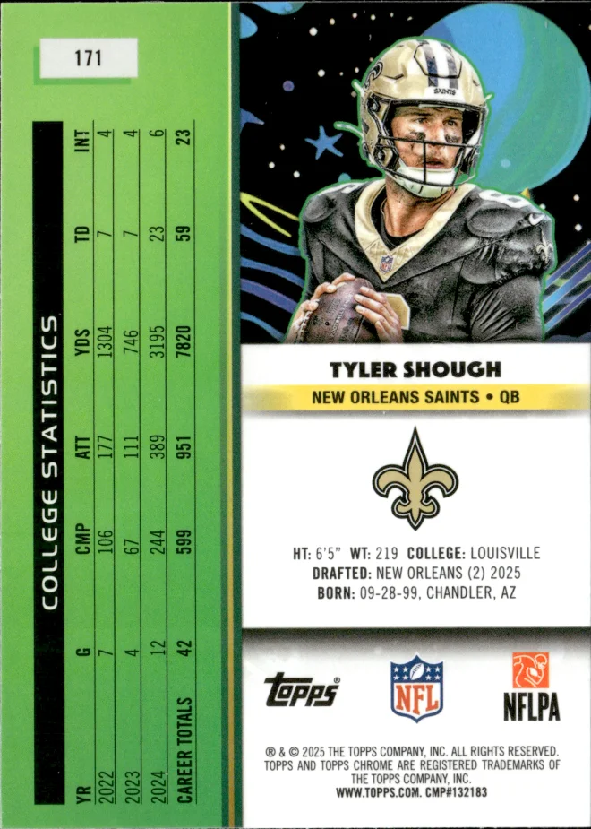 Tyler Shough card back