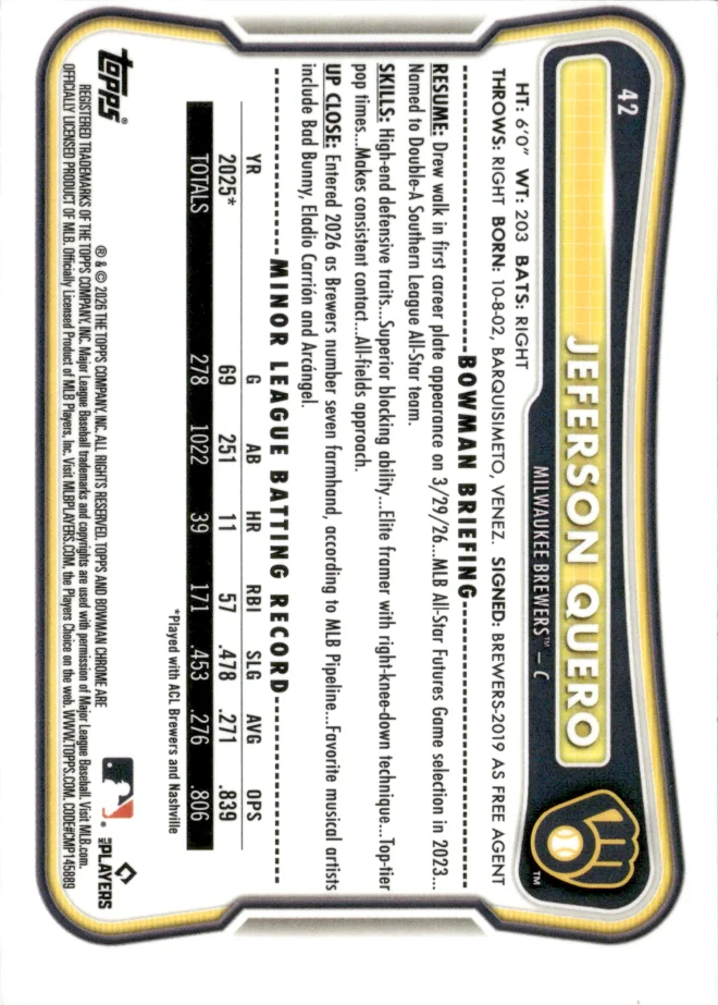 Jeferson Quero card back