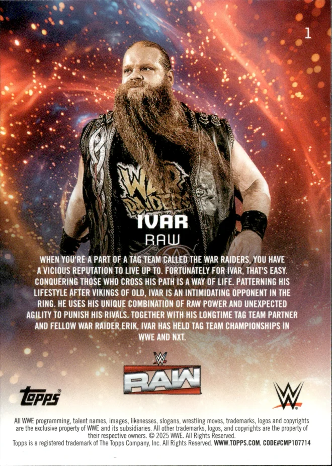 Ivar card back