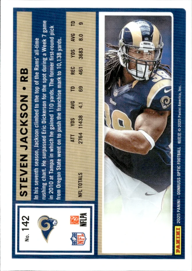 Steven Jackson card back