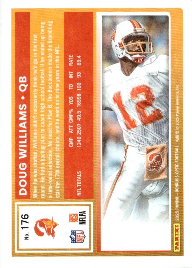 Doug Williams card back