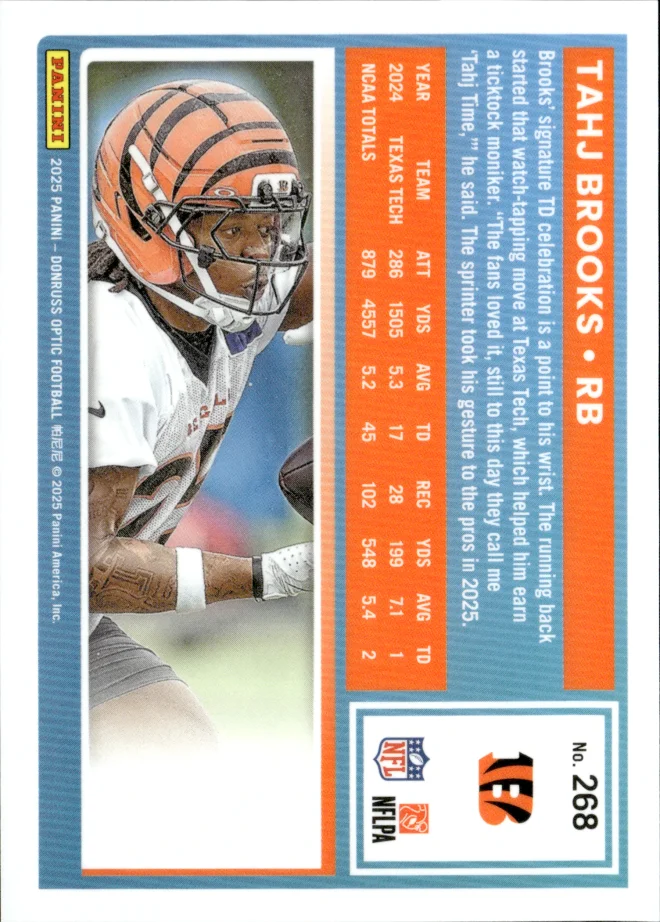 Tahj Brooks card back