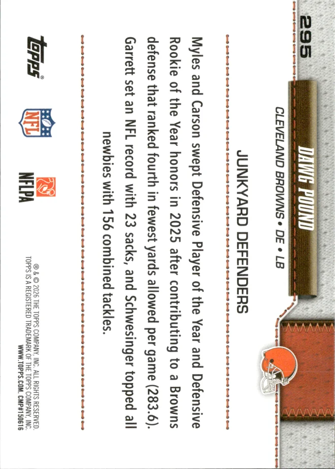 Dawg Pound card back
