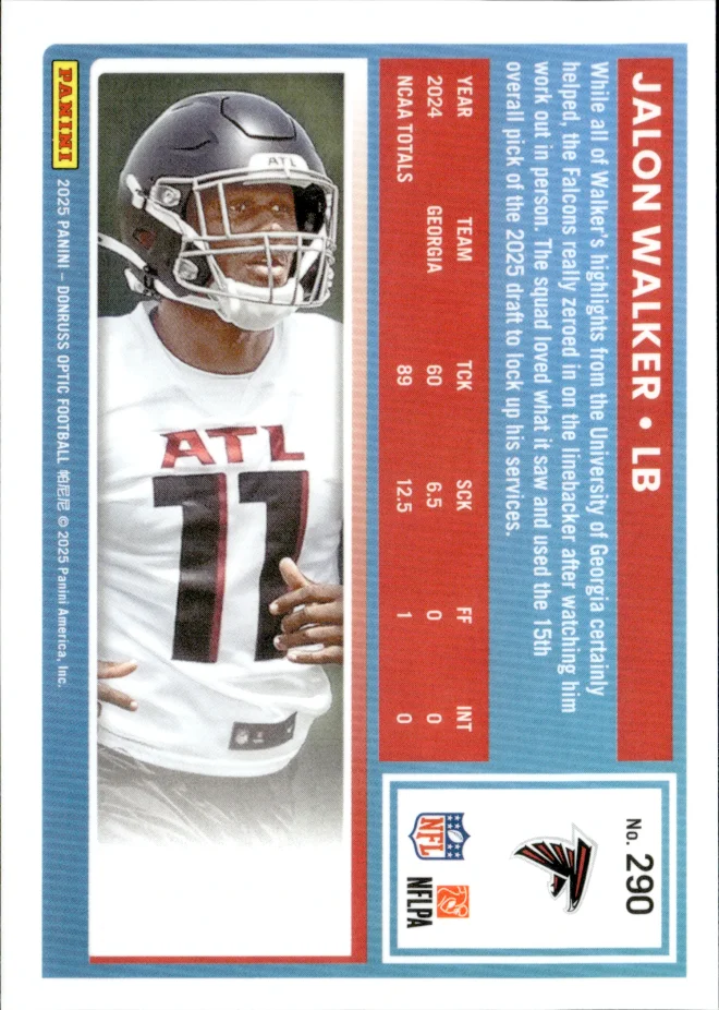 Jalon Walker card back