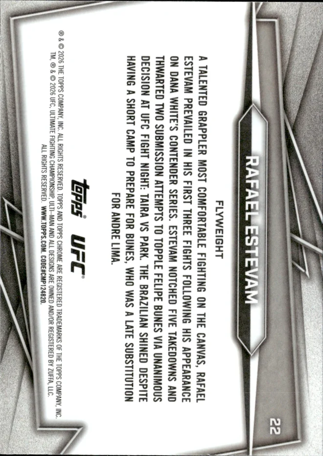 Rafael Estevam card back