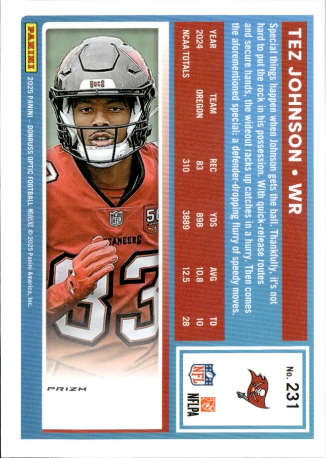 Tez Johnson card back
