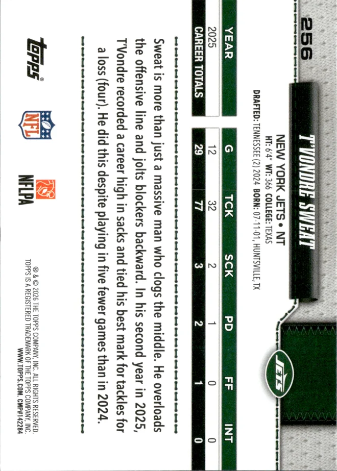 T'Vondre Sweat card back