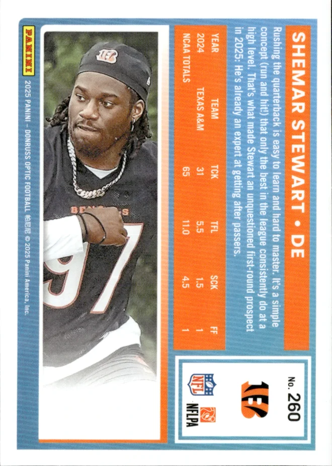 Shemar Stewart card back