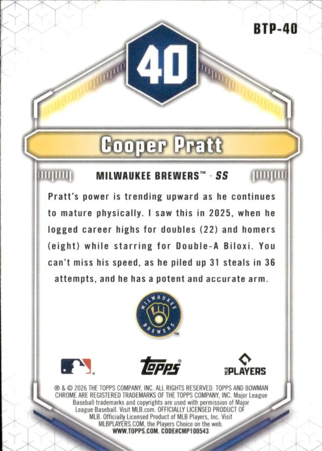 Cooper Pratt card back