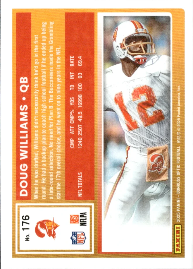 Doug Williams card back