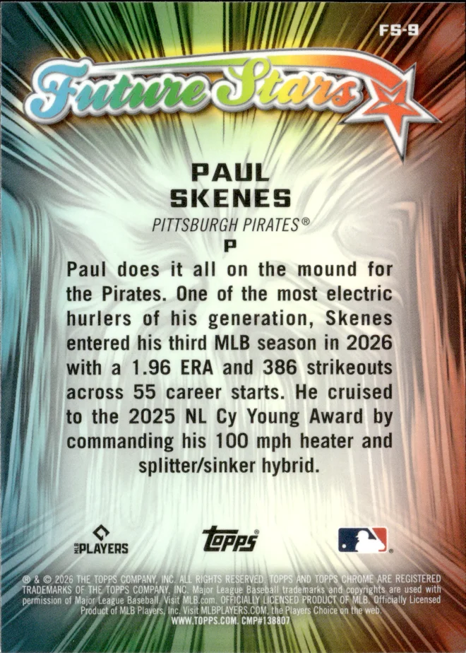 Paul Skenes card back