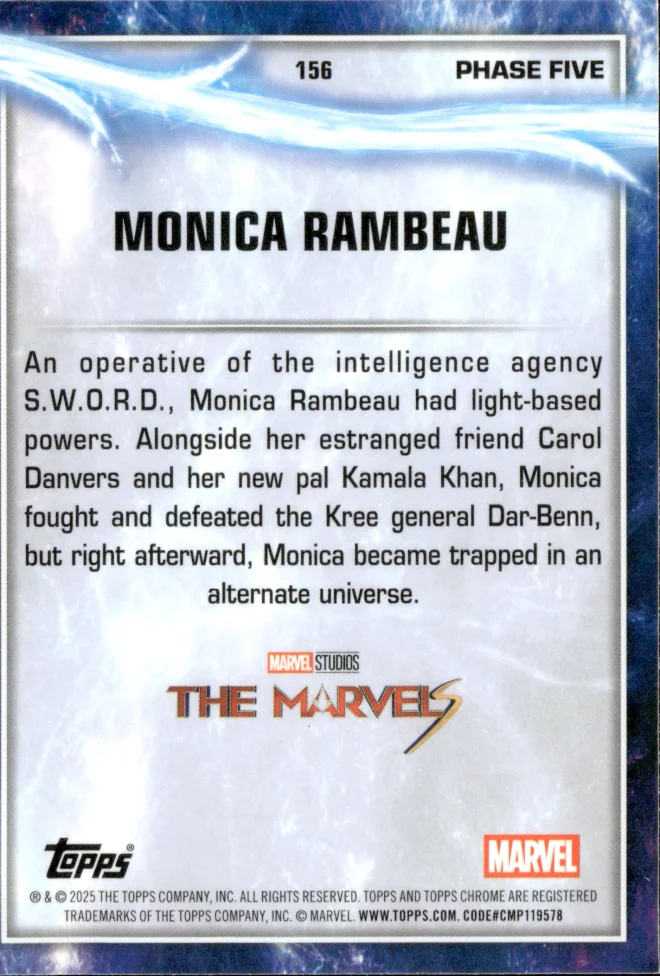 Monica Rambeau card back