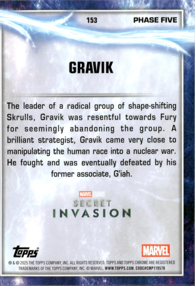 Gravik card back