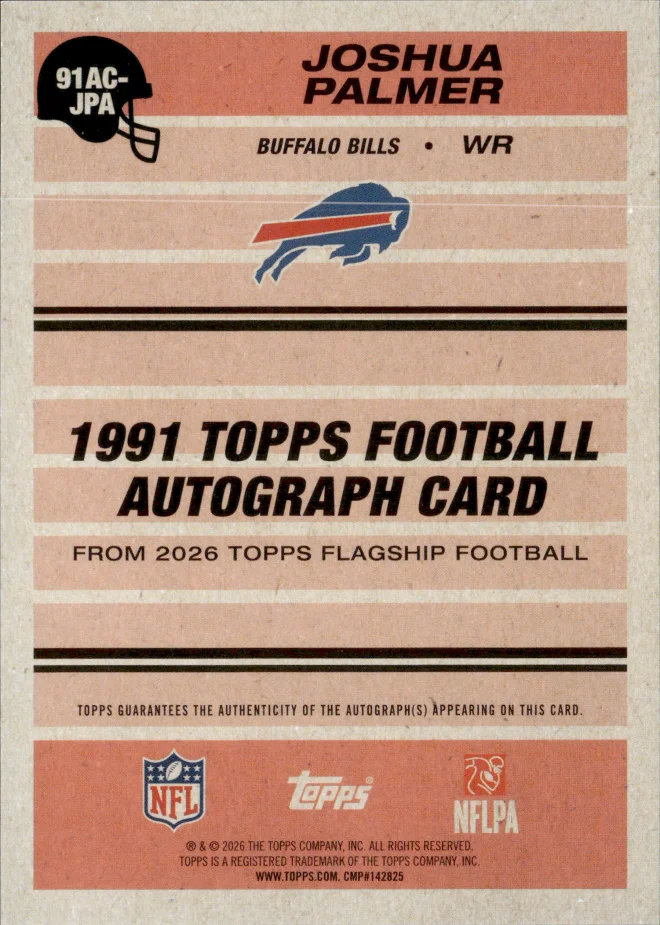 Joshua Palmer card back