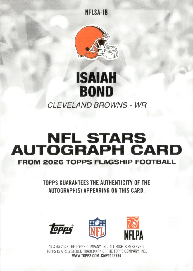 Isaiah Bond card back