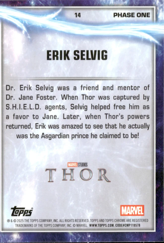 Erik Selvig card back