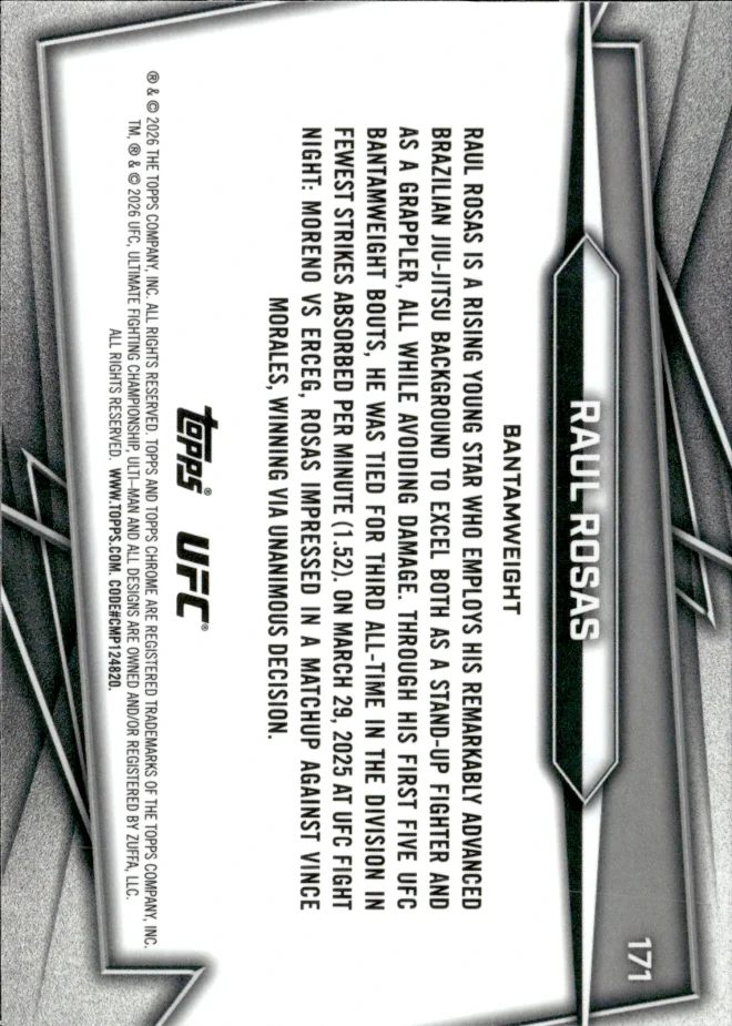 Raul Rosas card back