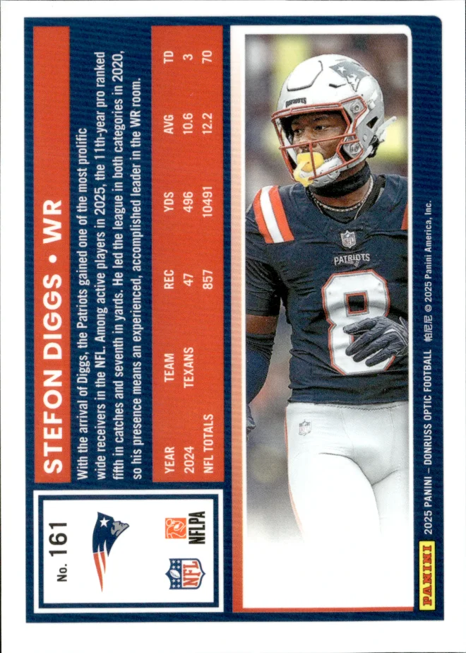 Stefon Diggs card back