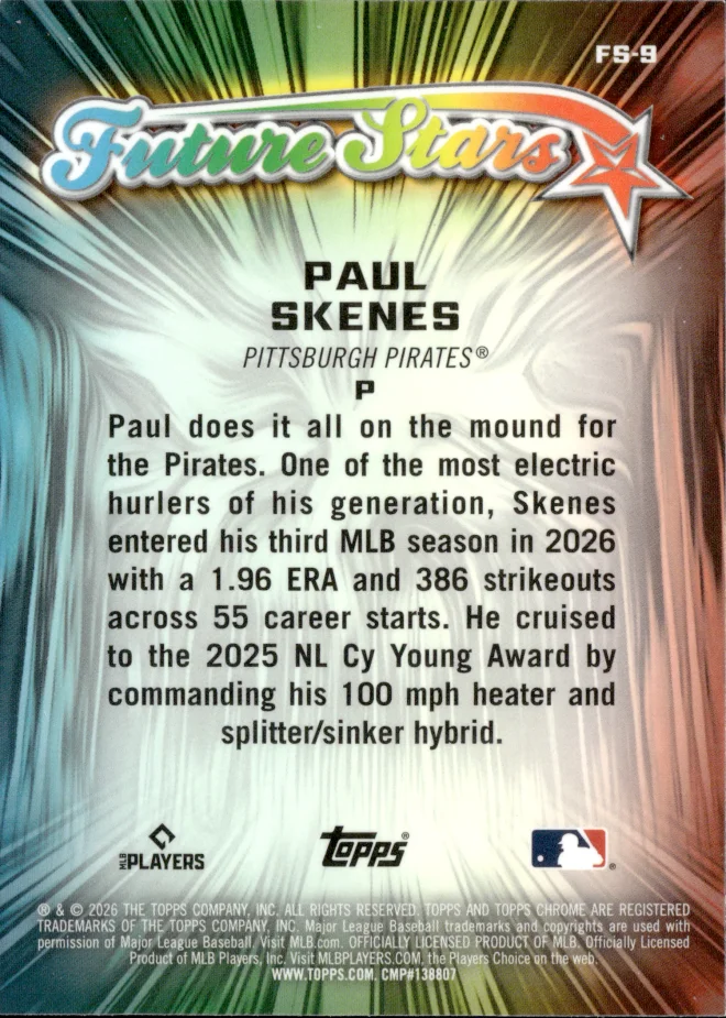 Paul Skenes card back