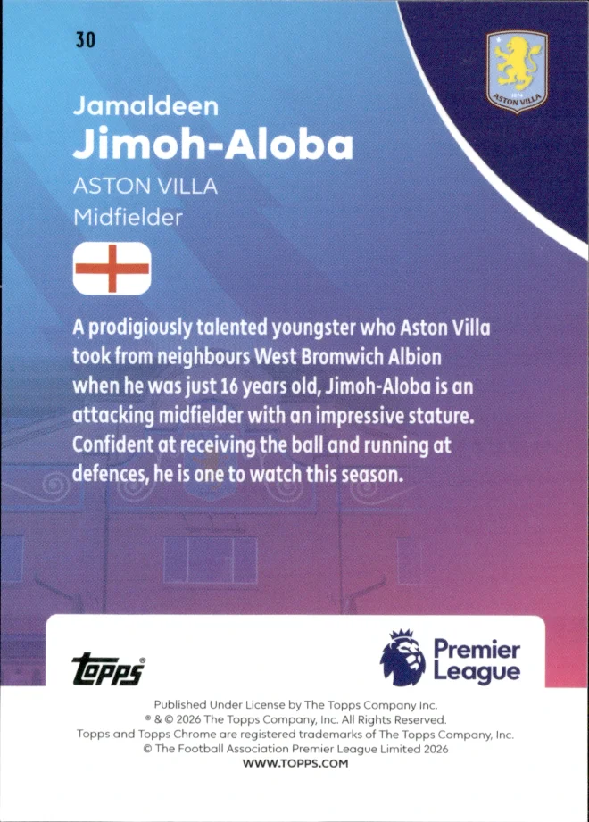 Jamaldeen Jimoh-Aloba card back