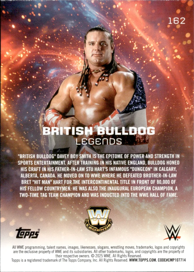 British Bulldog card back