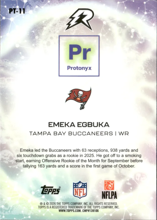 Emeka Egbuka card back