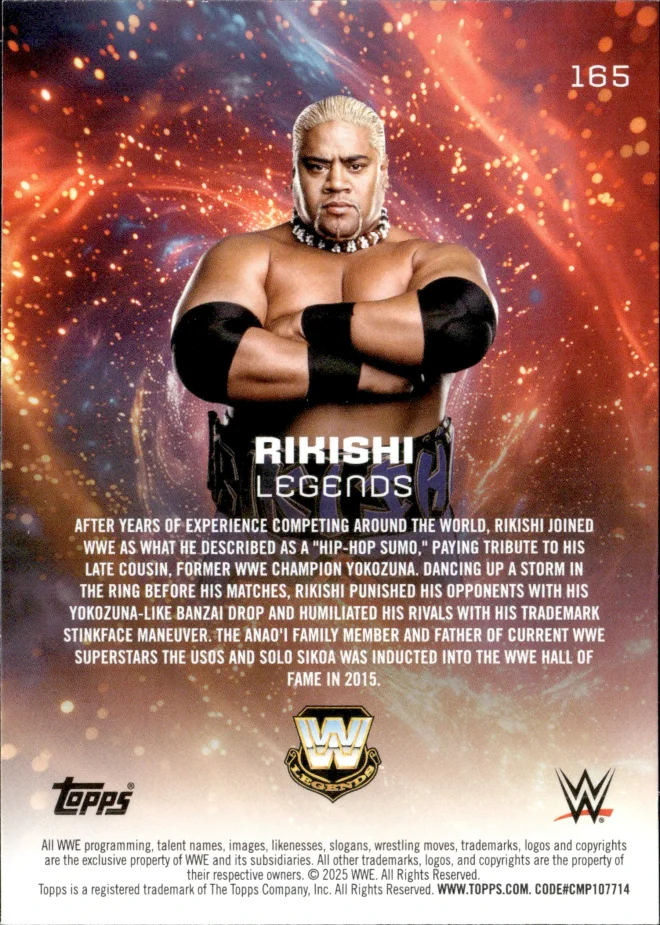 Rikishi card back